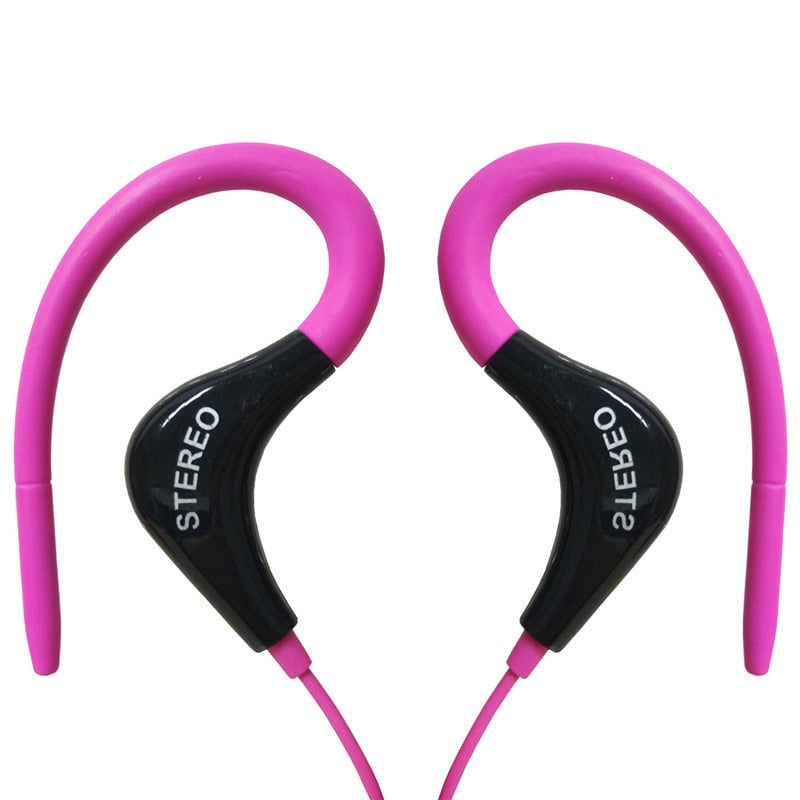 M&J Bass 3.5mm Running Sport Wired Earphones Headphone Headset with Mic For iPhone Samsung MP3 MP4 PC High Quality