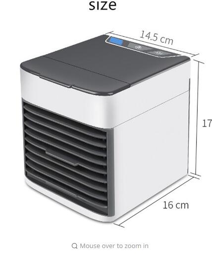 USB Mini Portable Air Conditioner Humidifier Purifier 7 Colors Light Desktop Air Cooling Fan Air Cooler Fan for Office Home