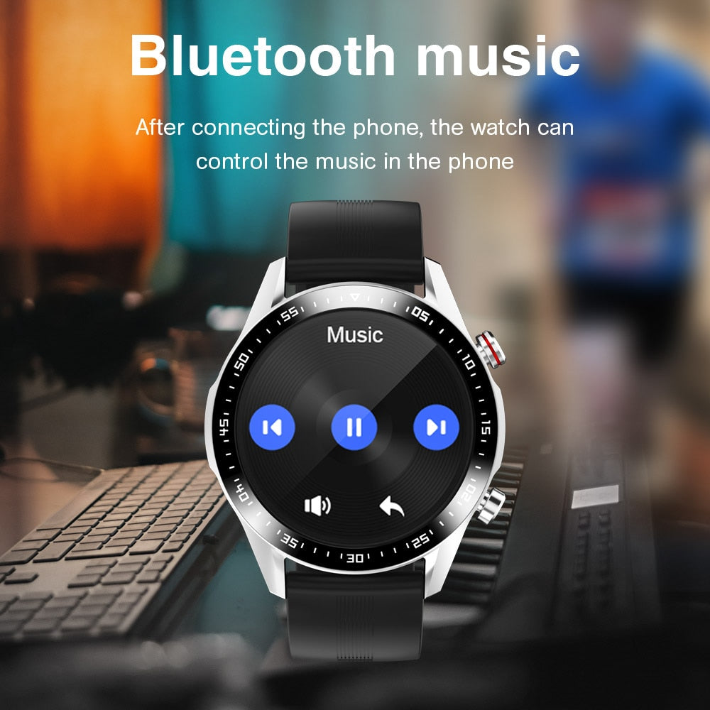 E1-2 Smart Watch Men Bluetooth Call Custom Dial Full Touch Screen Waterproof Smartwatch For Android IOS Sports Fitness Tracker