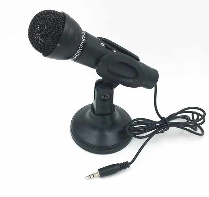 Condenser Microphone 3.5mm Plug Home Stereo MIC Desktop Stand for PC YouTube Video Skype Chatting Gaming Podcast Recording