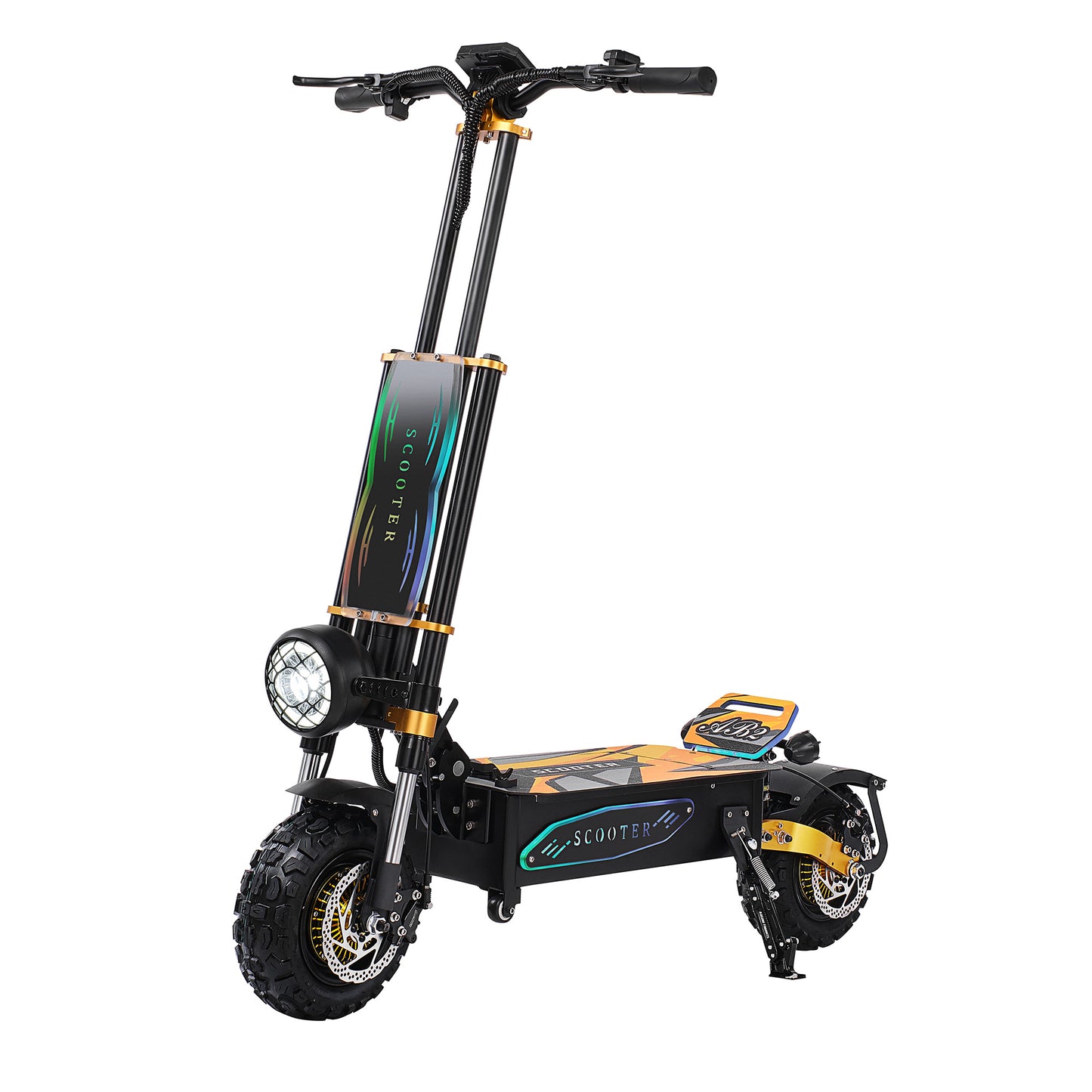 Electric Scooter Motor Power 6000W Battery Capacity 60V 40Ah Tire Size 11inches Max Speed 75-85KM