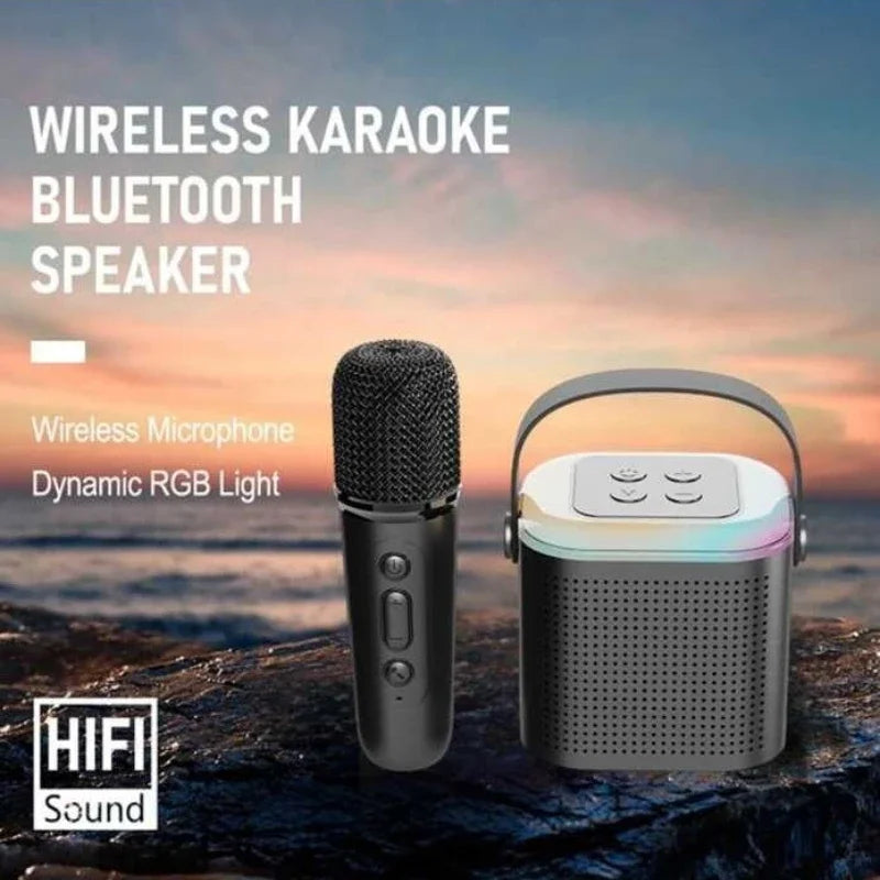 Y1 New Hot Bluetooth Speaker Portable Home Cute Karaoke Mini Wireless Audio with Microphone K Song Family Singing Machine