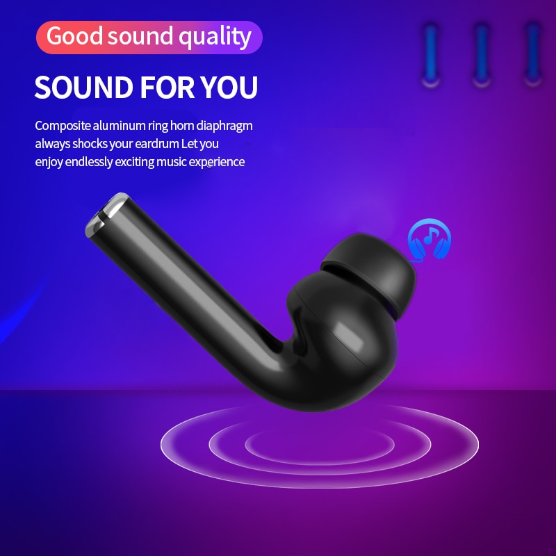 M19 TWS Wireless Bluetooth Headset V5.0 Stereo Bass Touch Operation Earbud  Headset for Huawei iPhone Xiaomi Samsung Phone