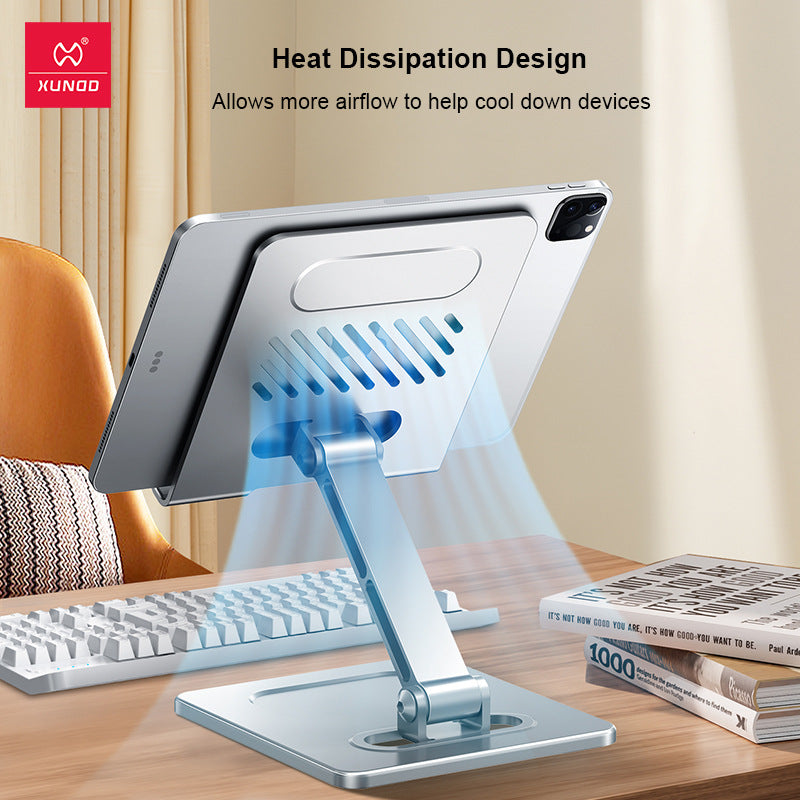 Suitable for tablet stand, iPad desktop stand, mobile phone universal metal heat dissipation, foldable lazy person stand