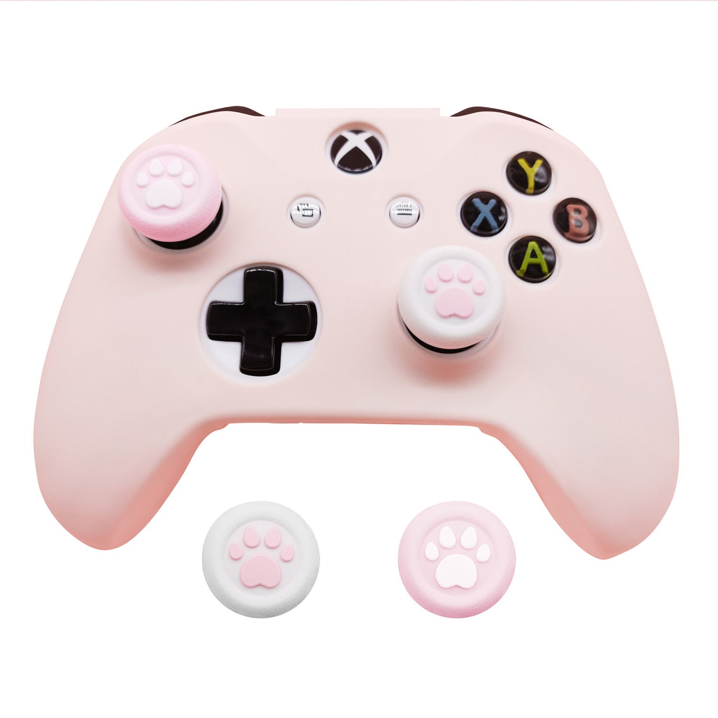 Controller protective cover with spray paint feel, girl pink, fierce male color, game controller silicone cover