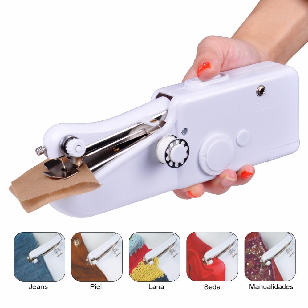 Fanghua Mini Handheld Sewing Machine Portable Needlework Cordless Household Handy Stitch Electric Clothes Fabric Sewing Tools