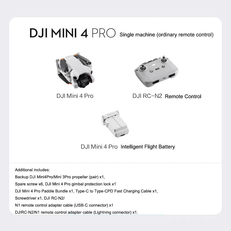 DJI Mini 4 Pro, an all-in-one mini aerial camera from DJI, is an entry-level drone that intelligently follows panoramic shooting