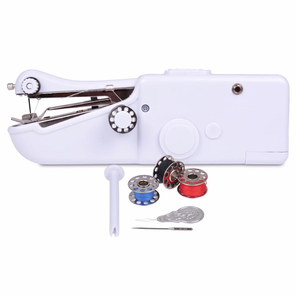 Fanghua Mini Handheld Sewing Machine Portable Needlework Cordless Household Handy Stitch Electric Clothes Fabric Sewing Tools