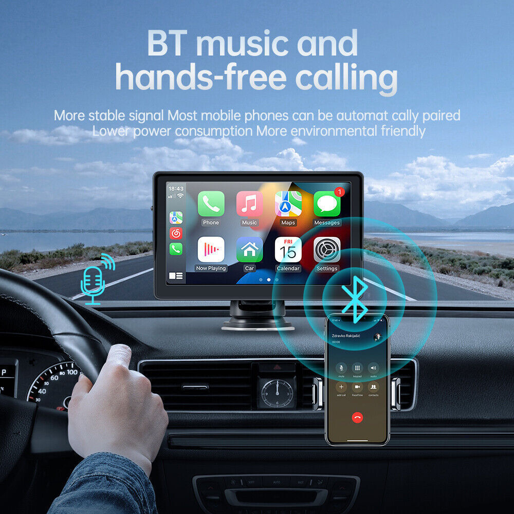 7-inch Portable Wireless Carplay Car Smart Screen MP5 Vehicle Navigation Reversing Player