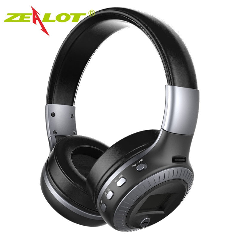 ZEALOT B19 Wireless Headphones with fm Radio Bluetooth Headset Stereo Earphone with Microphone