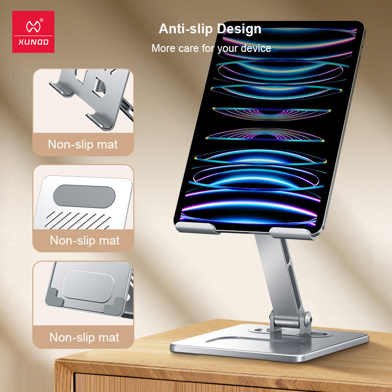 Suitable for tablet stand, iPad desktop stand, mobile phone universal metal heat dissipation, foldable lazy person stand