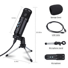 BM800USB condenser microphone with ear return monitoring silent reverberation computer MIC