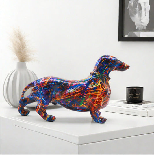 Modern minimalist sausage dog ornaments, creative home wine cabinet decorations, office desktop decorations, handicrafts