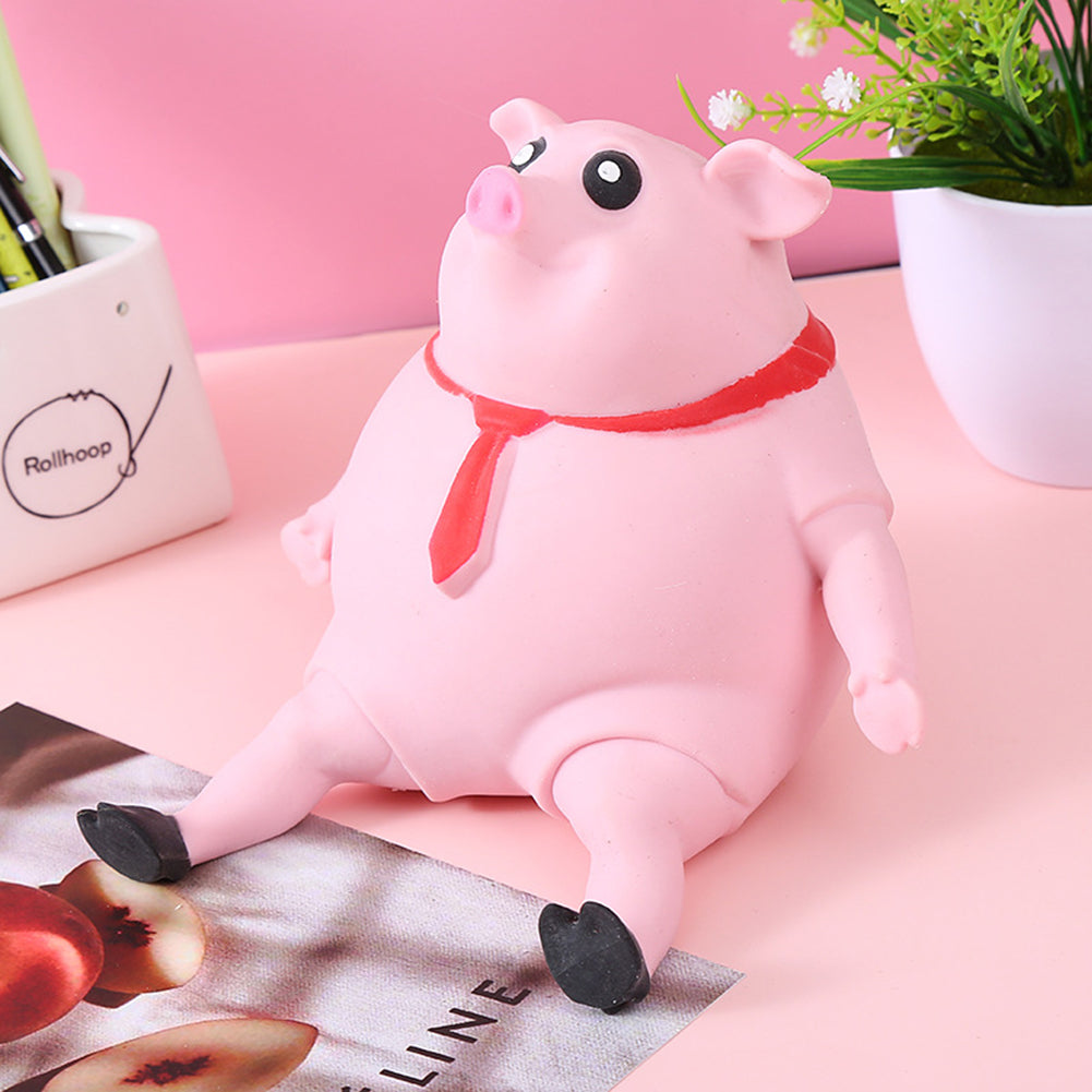 Cartoon Cute Pink Lala Pig Toy Ventilate Pig Trick Pinch Music Stress Relief Toy