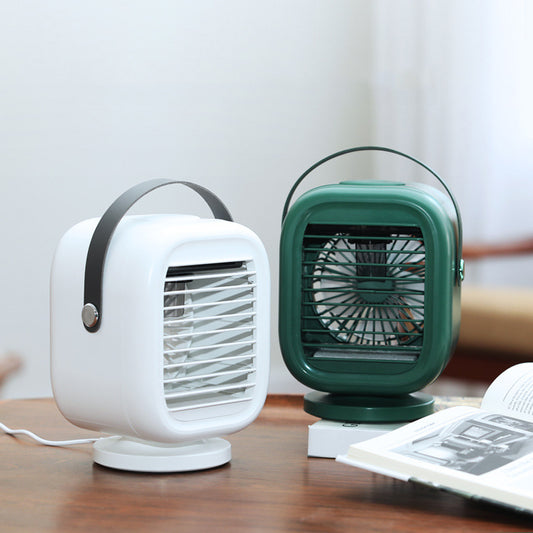 New Water-Cooled Air-Conditioning Fan Household Creative Desktop Small Refrigerator Mini Humidification Spray Fan Lamp