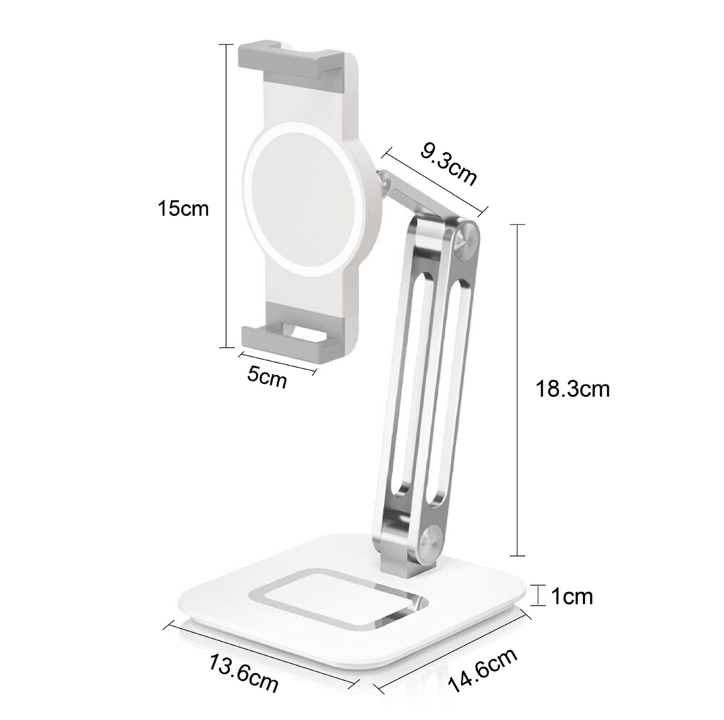 Universal Aluminum Desktop Foldable Tablet Phone Stand Holder