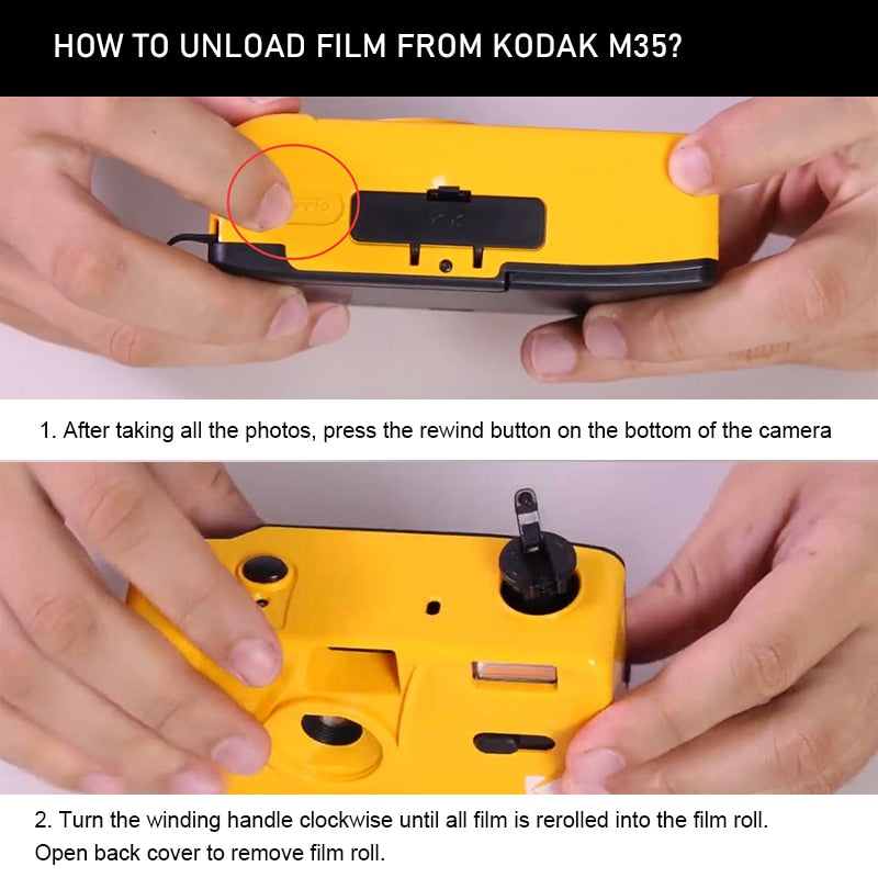 KODAK Vintage Retro M35 / M38 35mm Reusable Film Camera Sky Blue/ Yellow / Mint Green / Pink / Red / Cobalt Blue