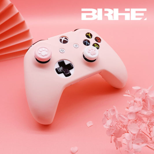 Controller protective cover with spray paint feel, girl pink, fierce male color, game controller silicone cover