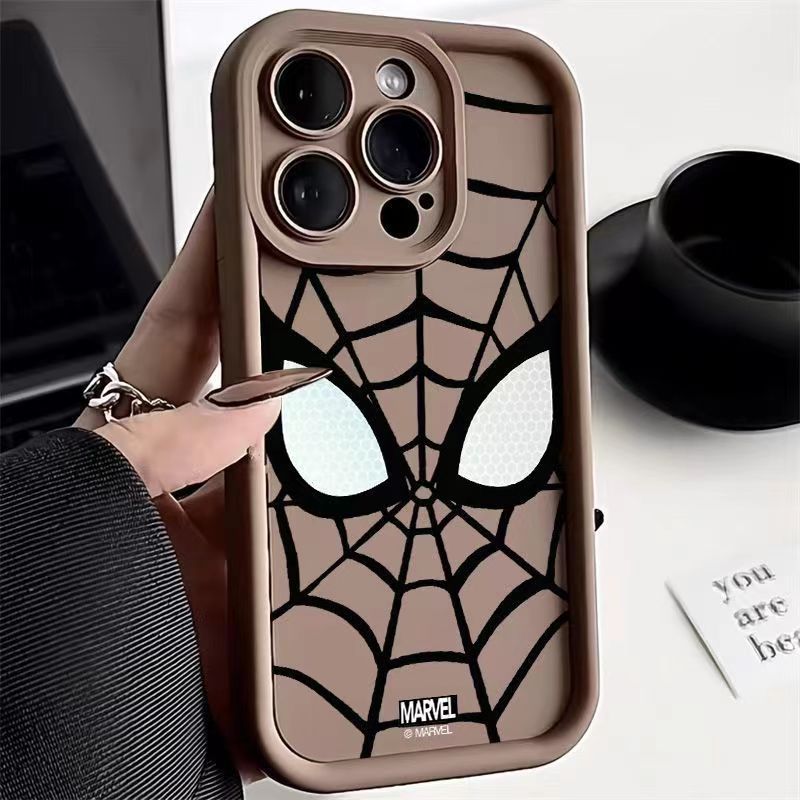 Spider Man iPhone 14 Promax Matte Silicone Soft Case for Apple Phone Case