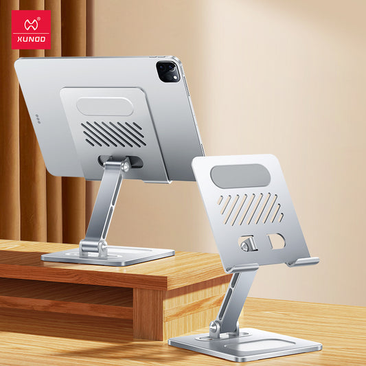 Suitable for tablet stand, iPad desktop stand, mobile phone universal metal heat dissipation, foldable lazy person stand