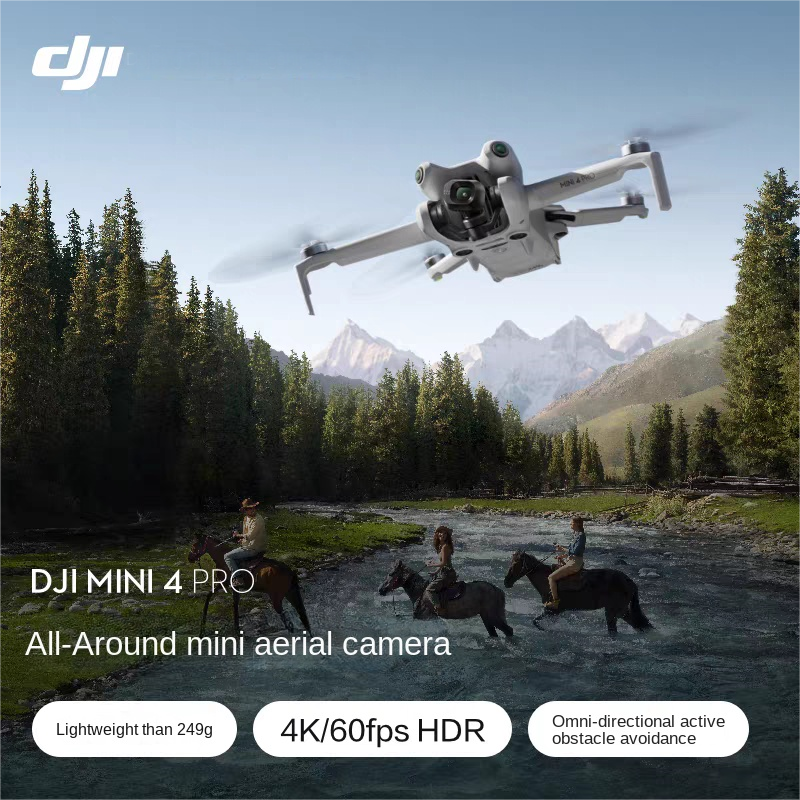 DJI Mini 4 Pro, an all-in-one mini aerial camera from DJI, is an entry-level drone that intelligently follows panoramic shooting