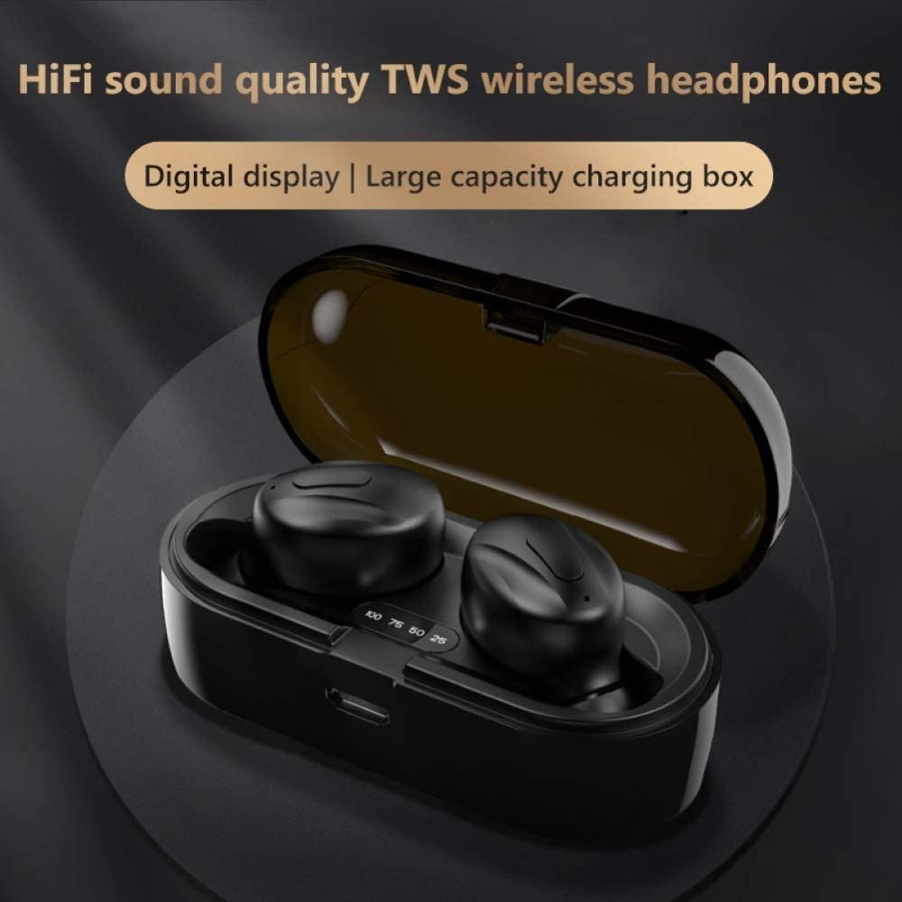 Bluetooth V5.0 Earphones TWS True Wireless Headphones In-Ear Earbuds Waterproof Mini Headsets HiFI Stereo Sports Earpiece