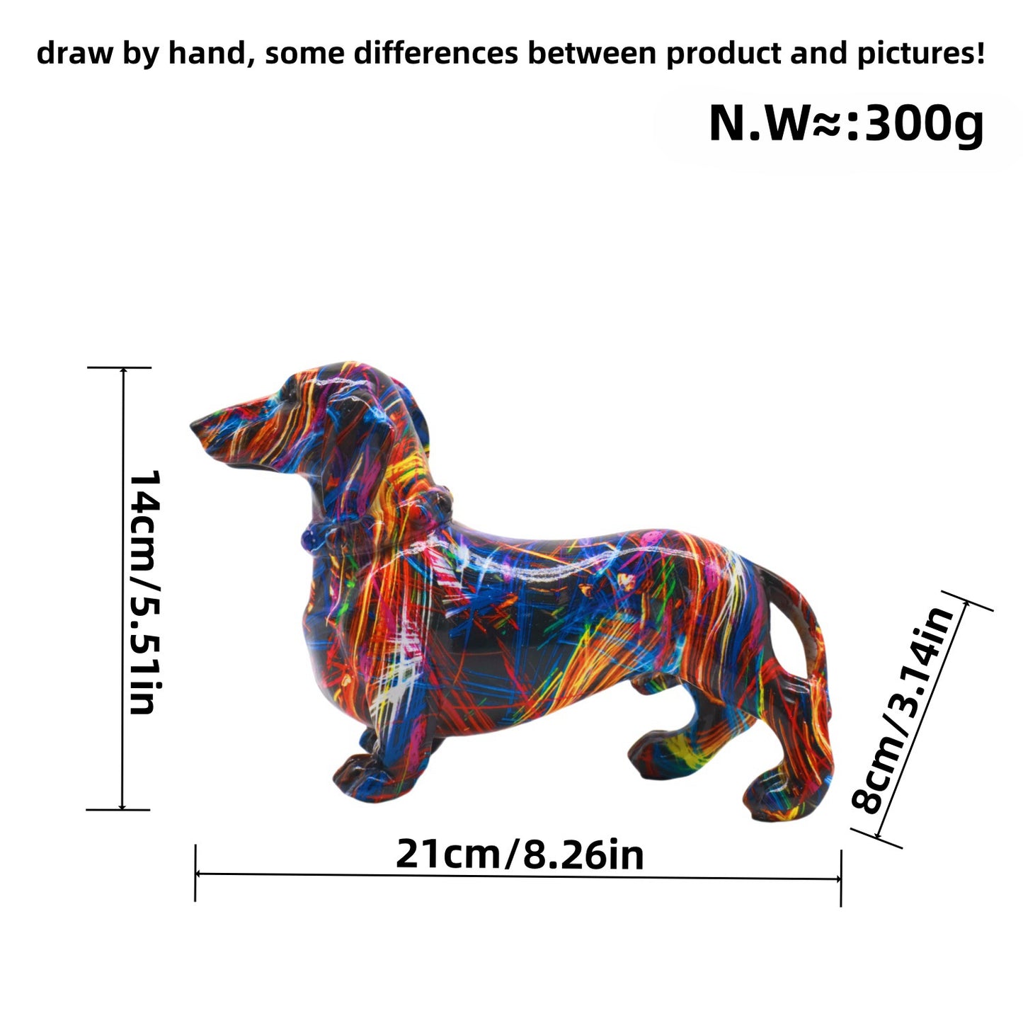 Modern minimalist sausage dog ornaments, creative home wine cabinet decorations, office desktop decorations, handicrafts