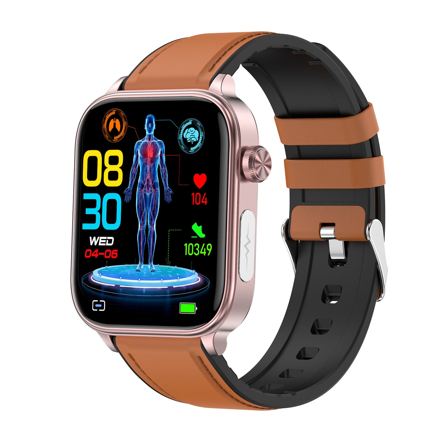 New ET570 smart watch ECG electrocardiogram Bluetooth call uric acid blood lipid blood sugar micro physical examination function