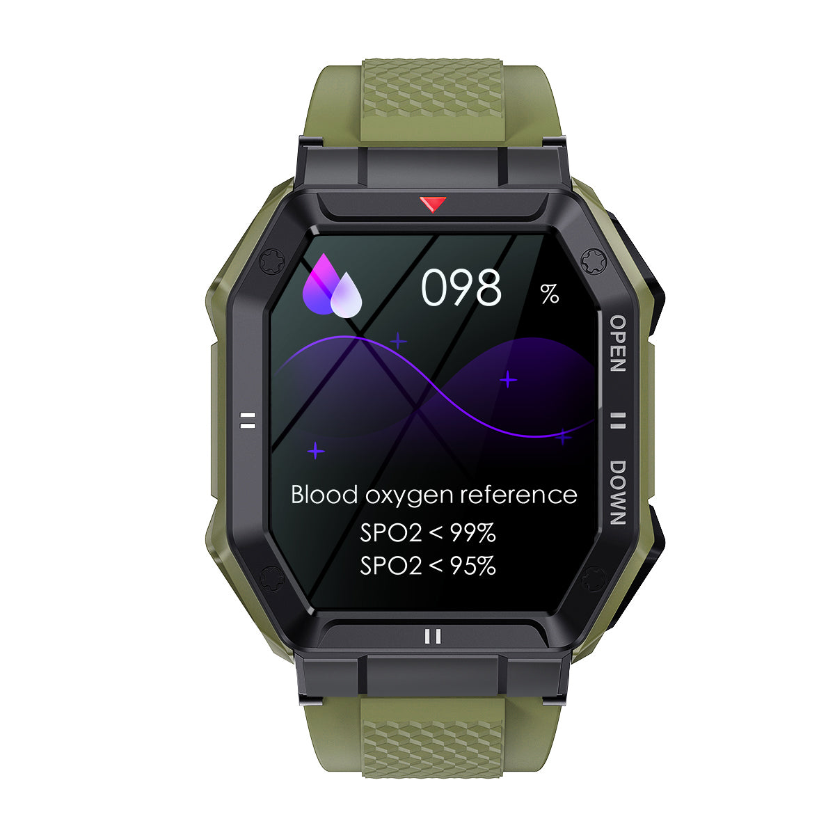 K55 outdoor three-proofing smart watch 1.85-inch large screen Bluetooth phone large battery dynamic heart rate