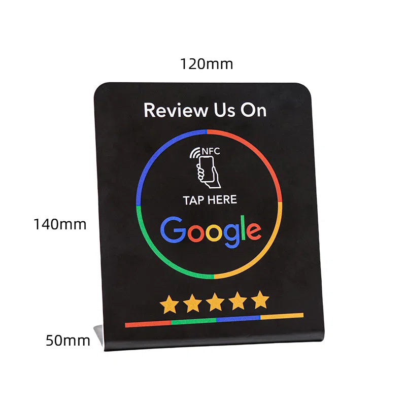 Google comment card NFC standing card NTAG213URL written into Apple Android phone touch NFC review card