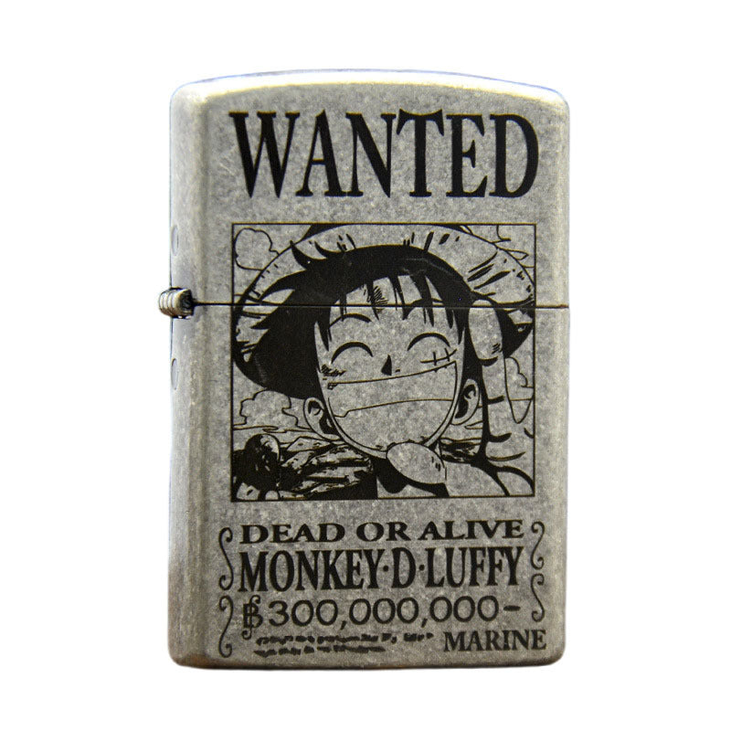 ZORRO Zoro Ancient Silver Pirate King Luffy Kerosene Lighter