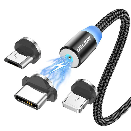 Compatible Magnetic Data Cable USB Magnetic Three-in-one Blind Data Cable